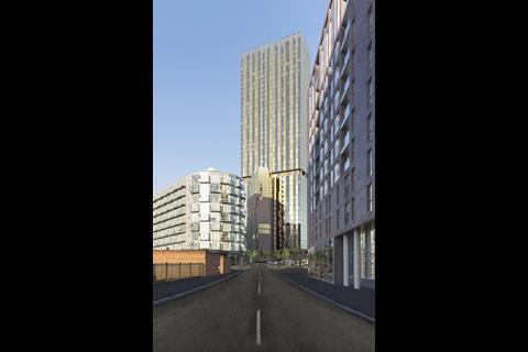 Exchange Court in Salford, designed by OMI Architects